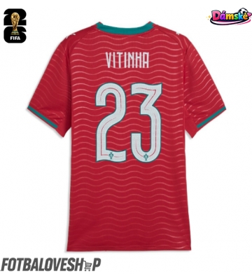 Portugalsko Vitinha #23 Dámské Domácí Dres MS 2026 Krátký Rukáv